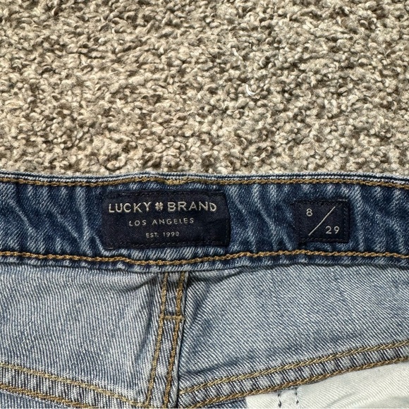 Lucky Brand The Cut Off Mid Rise Shorts Fray Hem Size 29/8 - Picture 3 of 5